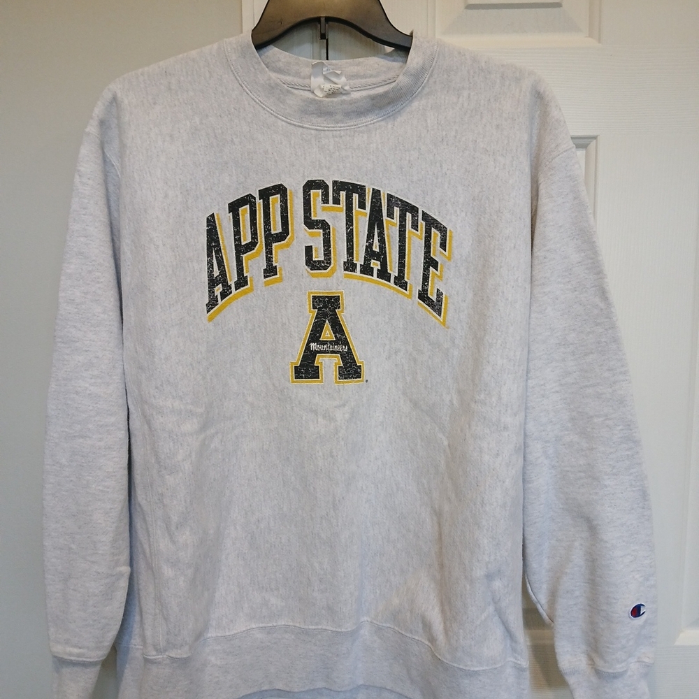 Champion Reverse Weave App State NC Mountaineers College Sweatshirt XL